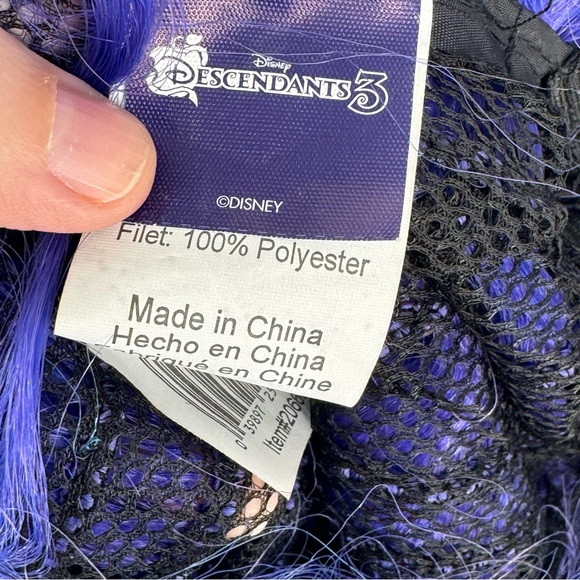 Disney Descendants 3 Mal Halloween Costume WITH WIG Size XL 14/16 - Picture 8 of 10